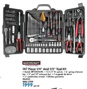 Mastercraft 147 Piece 1/4" And 1/2" Tool Kit MFT09020RK-Per Kit