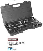 Mastercraft 18 Piece 1/2" Tool Kit-Per Kit