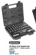 Mastercraft 24 Piece 3/8" Socket Set DR 3/8"-Per Set
