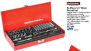 Mastercraft 46 Piece 1/4" Drive Socket Set 3043-Per Set