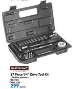 Mastercraft 27 Piece 1/4" Drive Tool Kit-Per Kit