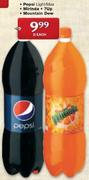 Pepsi Light/Max Mirinda 7Up, Mountain Dew-2L Each