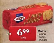 Moir's Lemon Cream Biscuits-200G