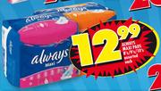 Always Maxi Pads-8's/9's/10's-Each