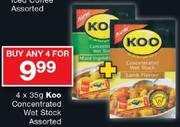Koo Concentrated Wet Stock Assorted-4 x 35g