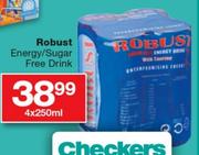 Robust Energy/Sugar Free Drink-4x250ml