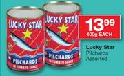 Lucky Star Pilchards Assorted-400g Each