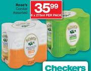 Rose's Cordial Assorted-6x275Ml Per Pack