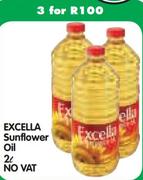 Excella Sunflower Oil-3 x 2Ltr