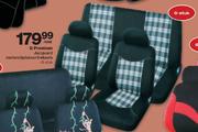 Q Premium Jacquard Motorsitplekoortreksels-6 Stuk Per Stel