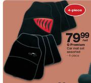 Q Premium Car Mat Set Assorted-4 Piece Per Set