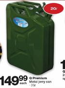 Q Premium Metal Jerry Can-20L Each