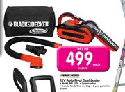 Black & Decker 12V Auto Pivot Dust Buster-Each
