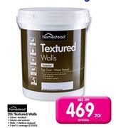 Homestead 20Ltr Textured Walls-Each