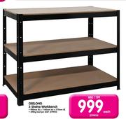 Geelong 3 Shelve Workbench-Each