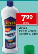 Jeyes Power Cream-750ml Each