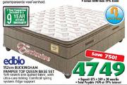 Edblo 152cm Buckingham Pamper Top Queen Base Set