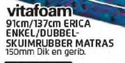 Vitafoam 137cm Erica Enkel/Dubbel-Skuimrubber Matras - Each