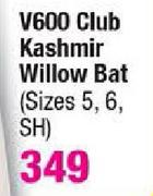 Slazenger V600 Club Kashmir Willow Bat