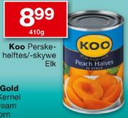 Koo Perske Helftes/-Skywe ElK- 410g Each