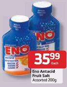 Eno-Antacid Fruit Salt Assorted-200g Each