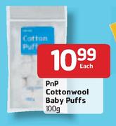 Pnp-Cottonwool Baby Puffs-100g Each