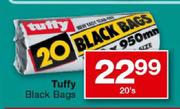 Tuffy Black Bags-20's