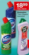 Domestos Thick Bleach Assorted-750ml Each