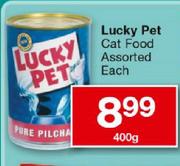 Lucky Pet Cat Food Assorted-400g Each