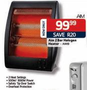 Aim 2 Bar Halogen Heater(AHHS)