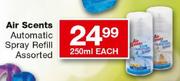  Air Scents Automatic Spray Refill-250ml Each