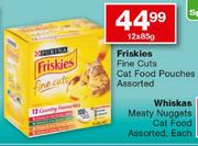 Friskies Fine Cuts Cat Food Pouches-12X85gm