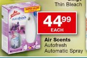 Air Scents Autofresh Automatic Spray-Each