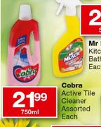 Cobra Active Tile Cleaner- 750ml Each