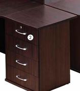 4 Drawer Desk High Pedestal-Each