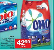 Omo Multi Active Washing Powder, 2kg/With Comfort-1.8kg Each