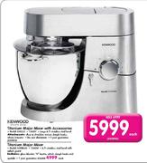 Kenwood Titanium Major Mixer With Accessories-KM023 Each