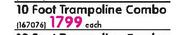 Bounceking 10 Foot Trampoline Combo-Each
