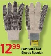 PnP Polka Dot Gloves Regular -Each