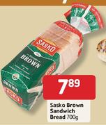 Sasko Brown Sandwich Bread-700g