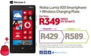 Nokia Lumia 920 Smartphone + Wireless Charging Plate-On Smart S