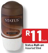 Status Roll-On-50Ml Each