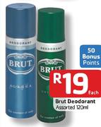 Brut Deodorant-120Ml Each
