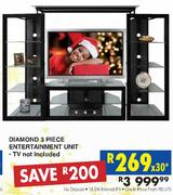 Diamond 3 Piece Entertainment Unit