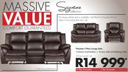 Massive Signature Collection Princeton 3 Piece Lounge Suite