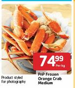 Pnp Frozen Orange Crab Medium - Per Kg