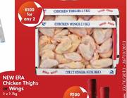 New Era Chicken Thighs Or Wings 2x2.7kg-Each