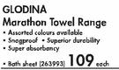 Glodina Marathon Towel Range Bath Sheet-Each