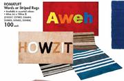 Romatuft Words Or Striped Rugs(60x100Cm)-Each