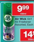 Air Wick 4 In 1 Air Freshener-180ml Each